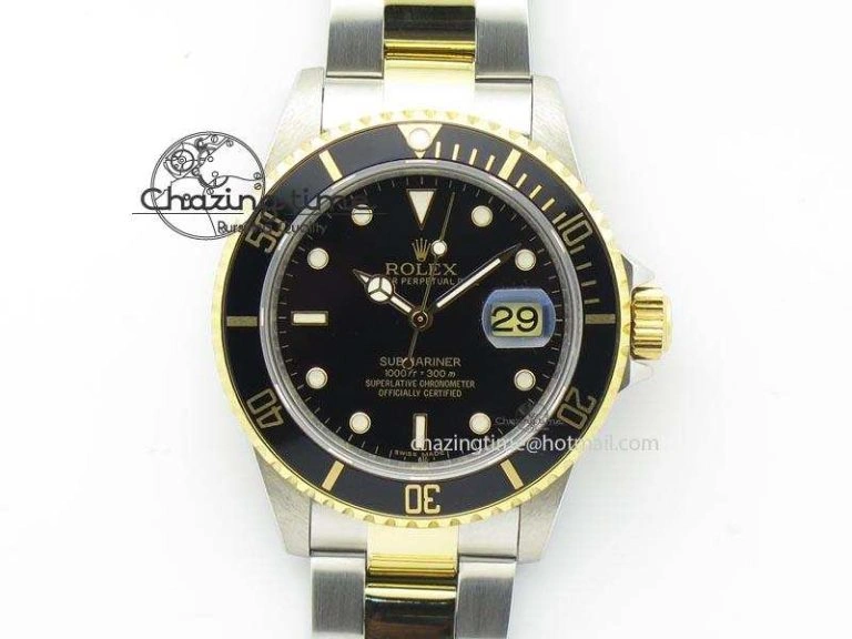 Submariner BP Maker 16613 Black Dial SS YG Case On SS YG Bracelet A Supportive 3872