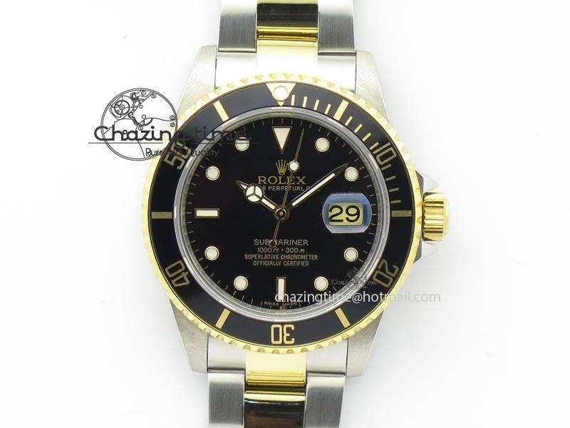 Submariner BP Maker 16613 Black Dial SS YG Case On SS YG Bracelet A Supportive 3872