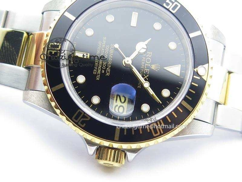 Submariner BP Maker 16613 Black Dial SS YG Case On SS YG Bracelet A Supportive 3872