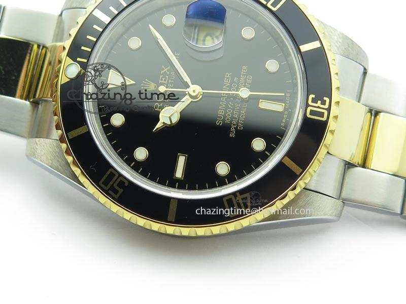 Submariner BP Maker 16613 Black Dial SS YG Case On SS YG Bracelet A Supportive 3872