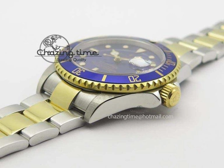 Submariner BP Maker 16613 Blue Dial SS YG Case On SS YG Bracelet A Fashionable 3877