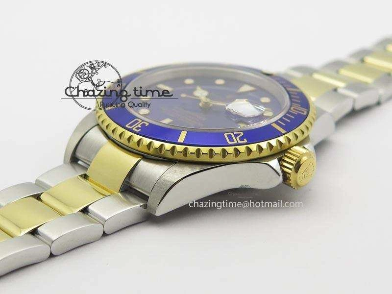 Submariner BP Maker 16613 Blue Dial SS YG Case On SS YG Bracelet A Fashionable 3877