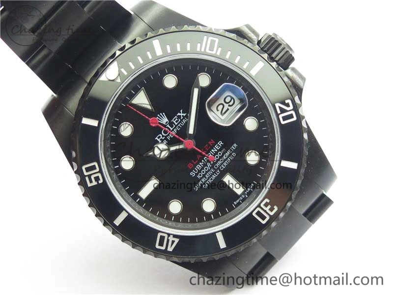 Contemporary Submariner Blaken Date 116610LN PVD V9F 1:1 Best Edition On PVD Bracelet VR 2873