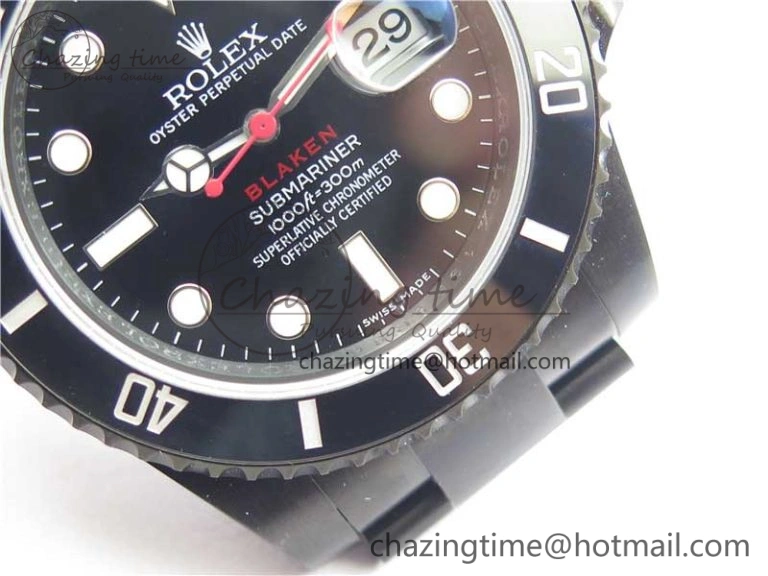 Contemporary Submariner Blaken Date 116610LN PVD V9F 1:1 Best Edition On PVD Bracelet VR 2873
