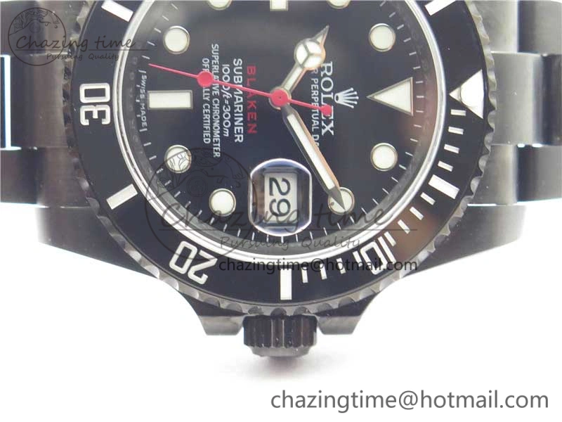 Contemporary Submariner Blaken Date 116610LN PVD V9F 1:1 Best Edition On PVD Bracelet VR 2873