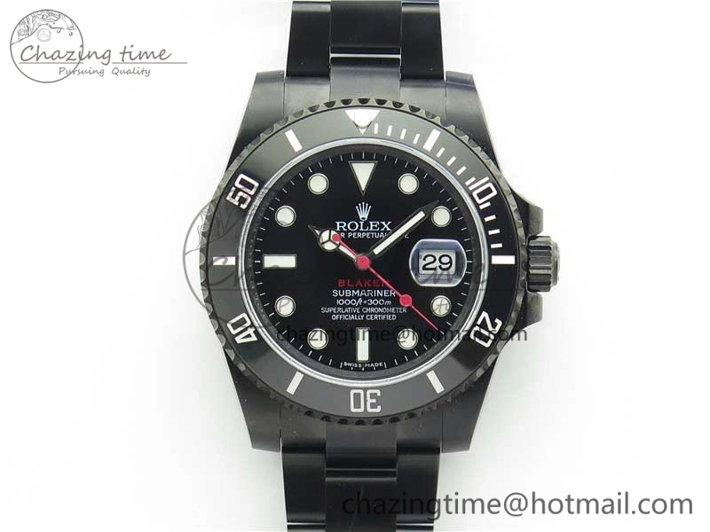 Contemporary Submariner Blaken Date 116610LN PVD V9F 1:1 Best Edition On PVD Bracelet VR 2873