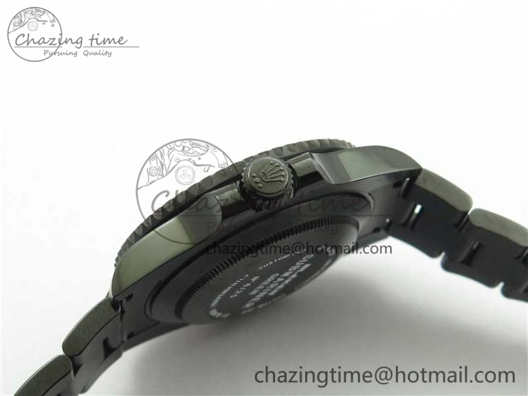 Submariner Blaken Date 116610LV PVD V9F 1:1 Best Edition On PVD Bracelet VR Functional 2874