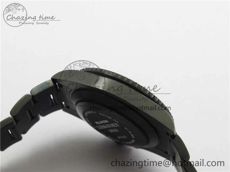 Submariner Blaken Date 116610LV PVD V9F 1:1 Best Edition On PVD Bracelet VR Functional 2874