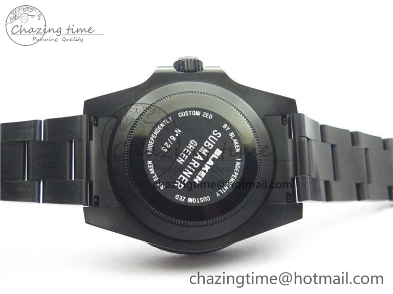 Submariner Blaken Date 116610LV PVD V9F 1:1 Best Edition On PVD Bracelet VR Functional 2874