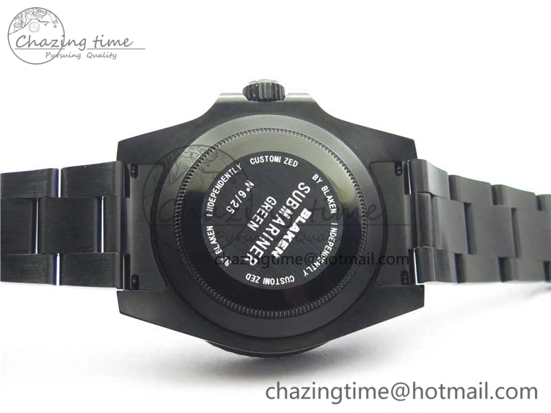 Submariner Blaken Date 116610LV PVD V9F 1:1 Best Edition On PVD Bracelet VR Functional 2874