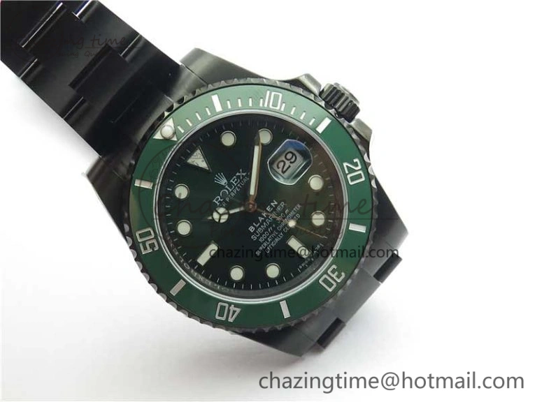 Submariner Blaken Date 116610LV PVD V9F 1:1 Best Edition On PVD Bracelet VR Functional 2874