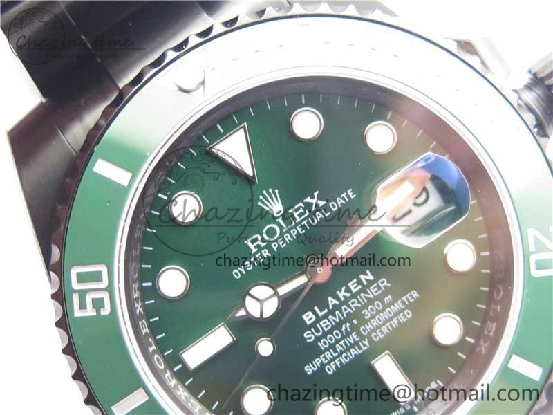 Submariner Blaken Date 116610LV PVD V9F 1:1 Best Edition On PVD Bracelet VR Functional 2874
