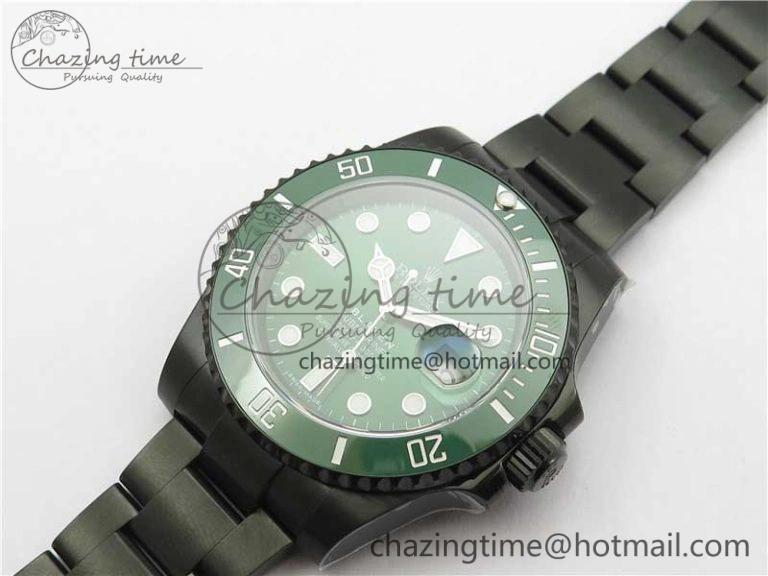 Submariner Blaken Date 116610LV PVD V9F 1:1 Best Edition On PVD Bracelet VR Functional 2874