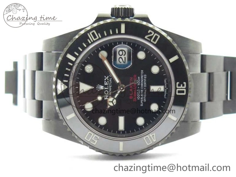 Submariner Blaken Date 904L PVD V6F 1:1 Best Edition A Effortless 2881