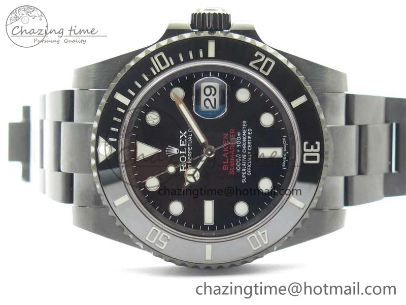 Submariner Blaken Date 904L PVD V6F 1:1 Best Edition A Effortless 2881
