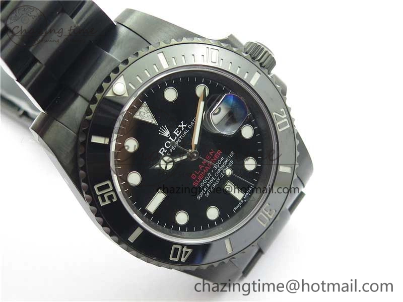 Submariner Blaken Date 904L PVD V6F 1:1 Best Edition A Effortless 2881