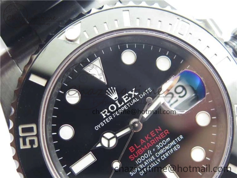 Submariner Blaken Date 904L PVD V6F 1:1 Best Edition A Effortless 2881