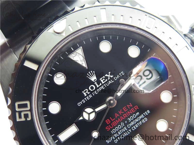Submariner Blaken Date 904L PVD V6F 1:1 Best Edition A Effortless 2881