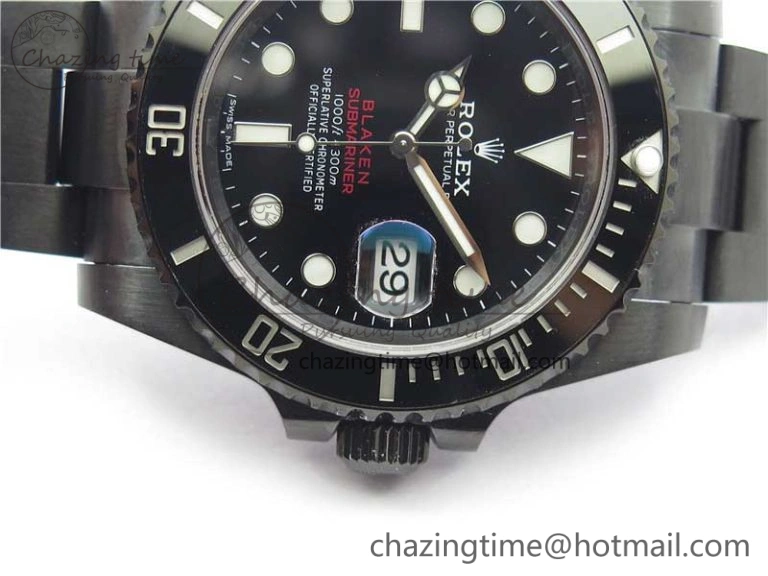 Submariner Blaken Date 904L PVD V6F 1:1 Best Edition A Effortless 2881