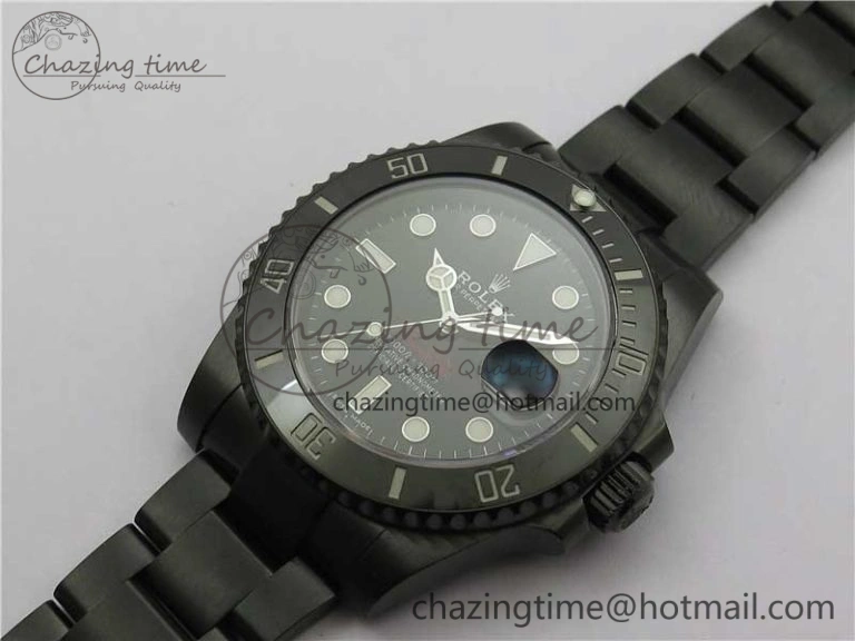 Submariner Blaken Date 904L PVD V6F 1:1 Best Edition A Effortless 2881