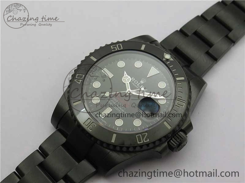 Submariner Blaken Date 904L PVD V6F 1:1 Best Edition A Effortless 2881