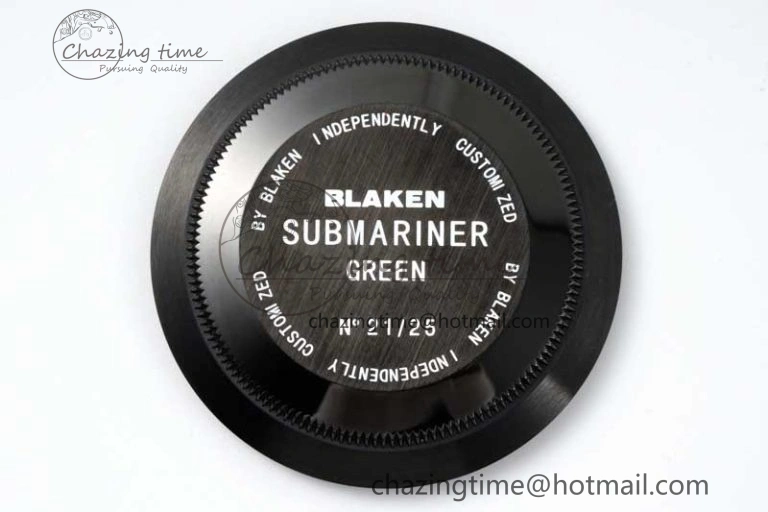 Flexible Submariner Blaken PVD Green Ceramic APSF 1:1 Best Edition on PVD Bracelet VR 2377