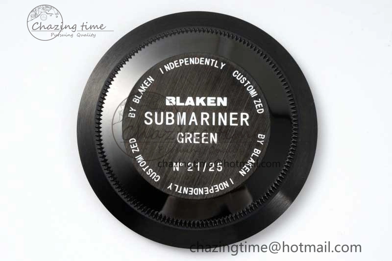 Flexible Submariner Blaken PVD Green Ceramic APSF 1:1 Best Edition on PVD Bracelet VR 2377