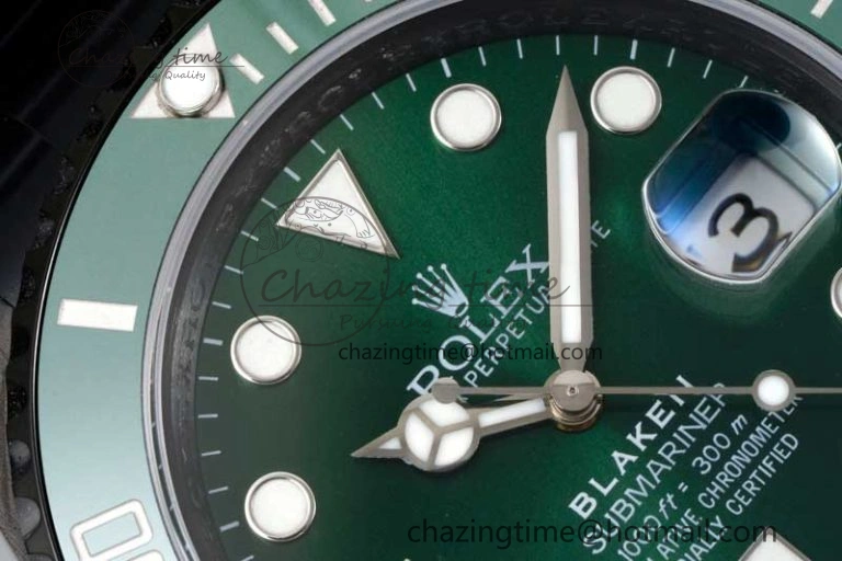 Flexible Submariner Blaken PVD Green Ceramic APSF 1:1 Best Edition on PVD Bracelet VR 2377
