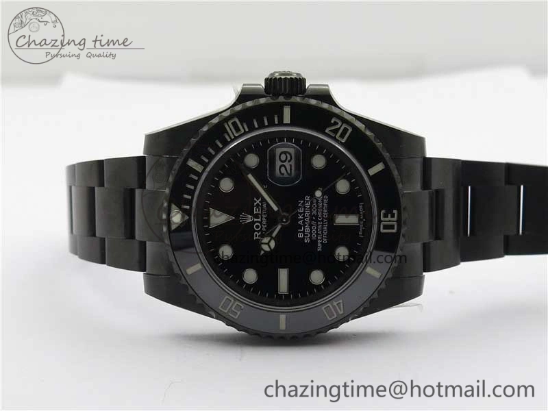 Snug Submariner Blaken W Date 904L PVD V6F 1:1 Best Edition A 2879