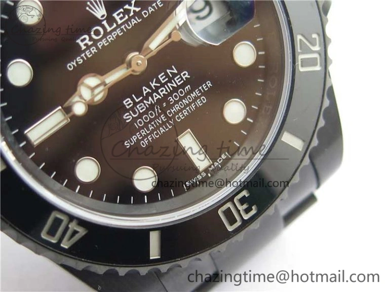 Snug Submariner Blaken W Date 904L PVD V6F 1:1 Best Edition A 2879