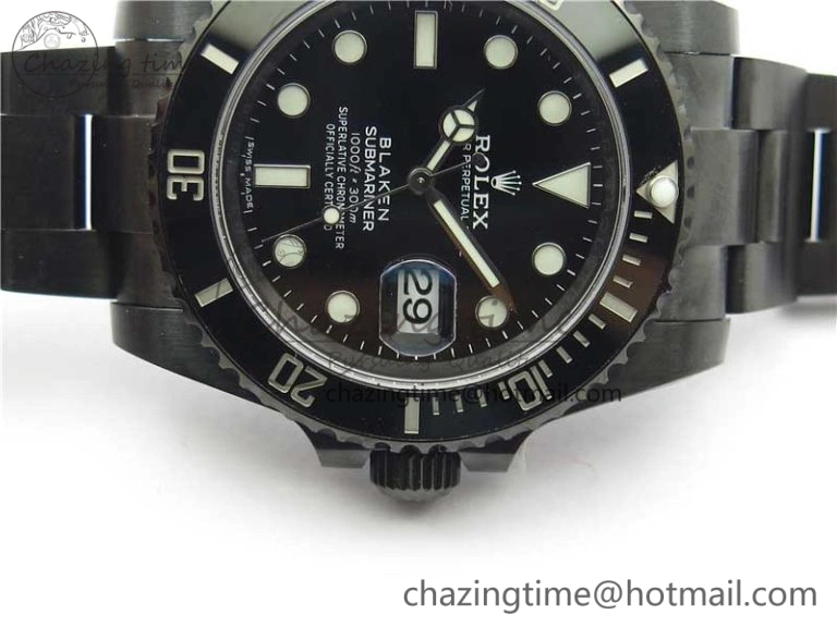 Snug Submariner Blaken W Date 904L PVD V6F 1:1 Best Edition A 2879