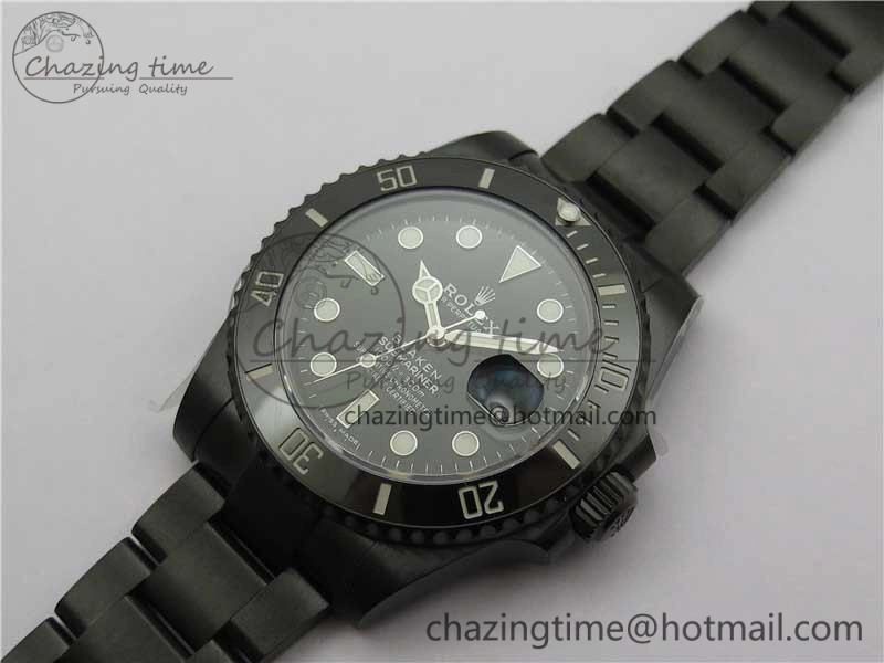 Snug Submariner Blaken W Date 904L PVD V6F 1:1 Best Edition A 2879