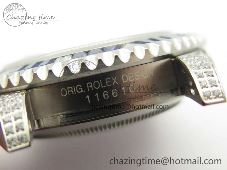 Submariner Blue Diamond Bezel SS GSF Best Edition Blue Dial On SS Bracelet A WaterResistant 3269