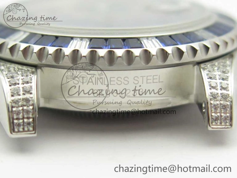 Submariner Blue Diamond Bezel SS GSF Best Edition Blue Dial On SS Bracelet A WaterResistant 3269
