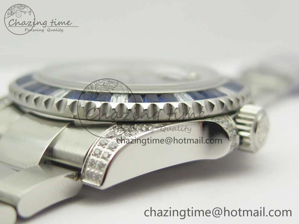 Submariner Blue Diamond Bezel SS GSF Best Edition Blue Dial On SS Bracelet A WaterResistant 3269