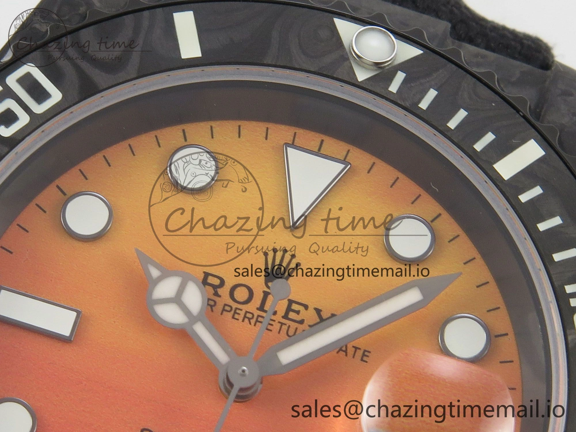 Submariner DIW Black Carbon MPF Best Edition Orange Dial On Black Nylon Strap SA EasyMatch 315