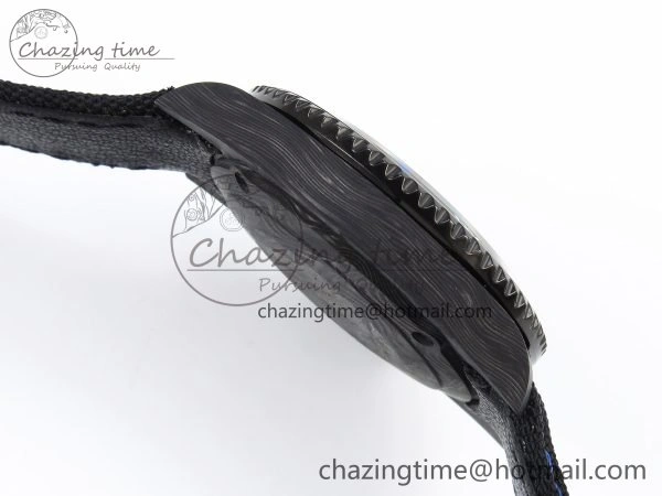 Stylish Submariner DIW Carbon IPKF 1:1 Best Edition Black Blue Dial on Black Nylon Strap VR 1653