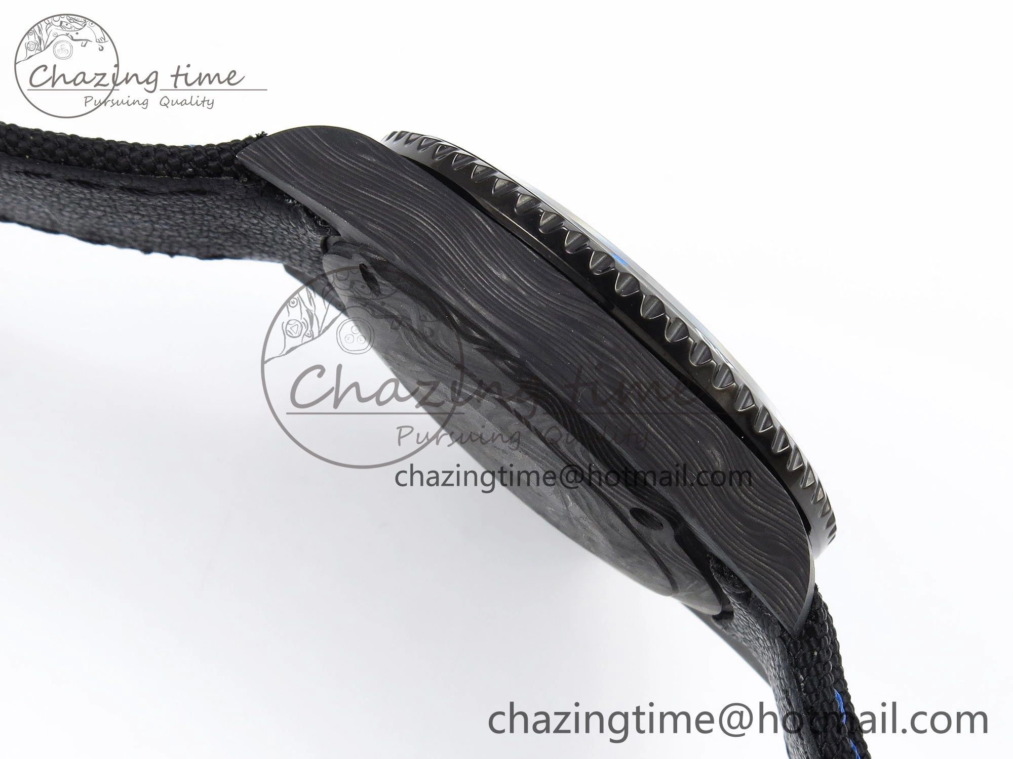Stylish Submariner DIW Carbon IPKF 1:1 Best Edition Black Blue Dial on Black Nylon Strap VR 1653