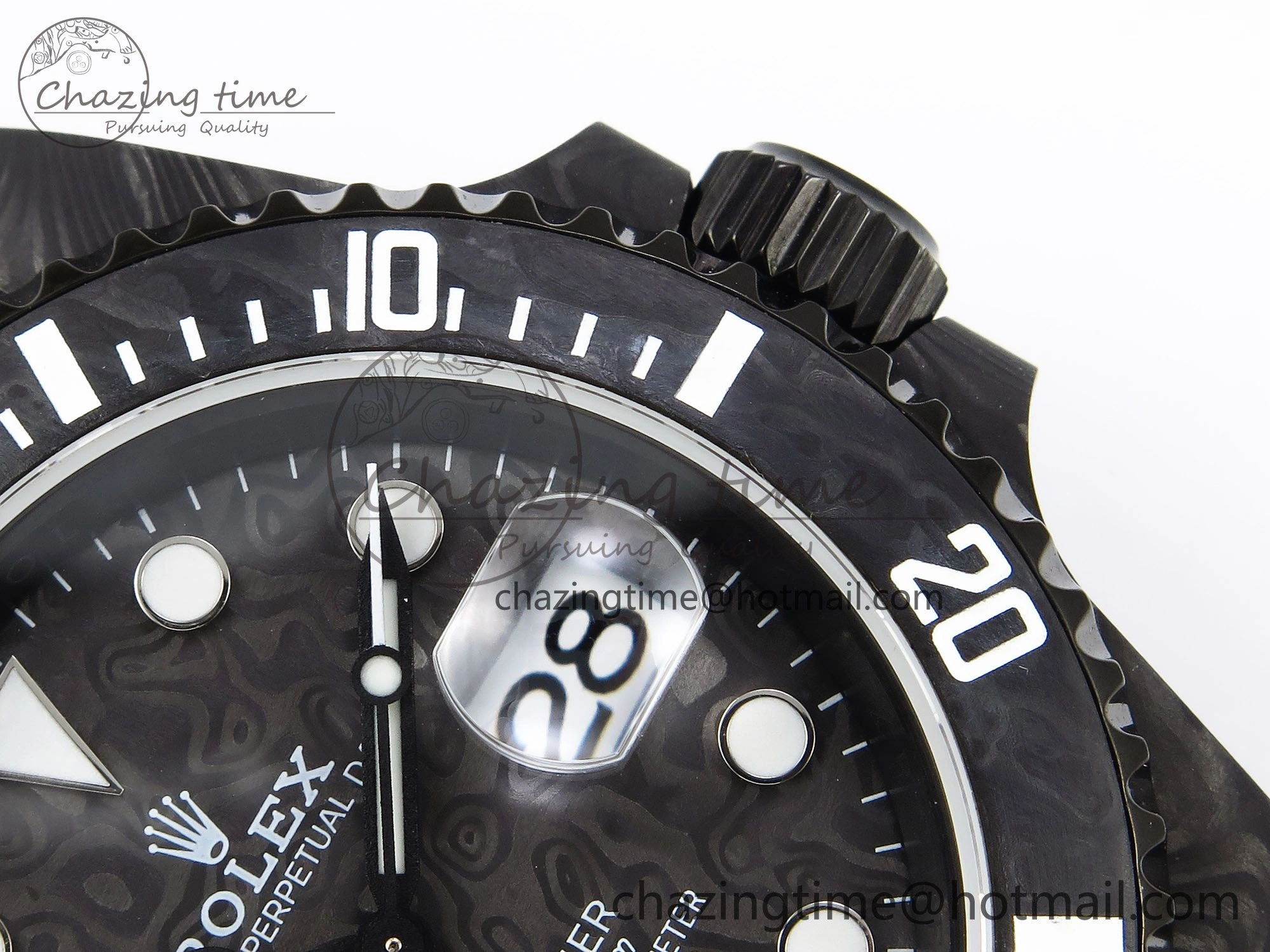 Submariner DIW Carbon IPKF 1:1 Best Edition Black White Dial on Black Nylon Strap VR Affordable 1652
