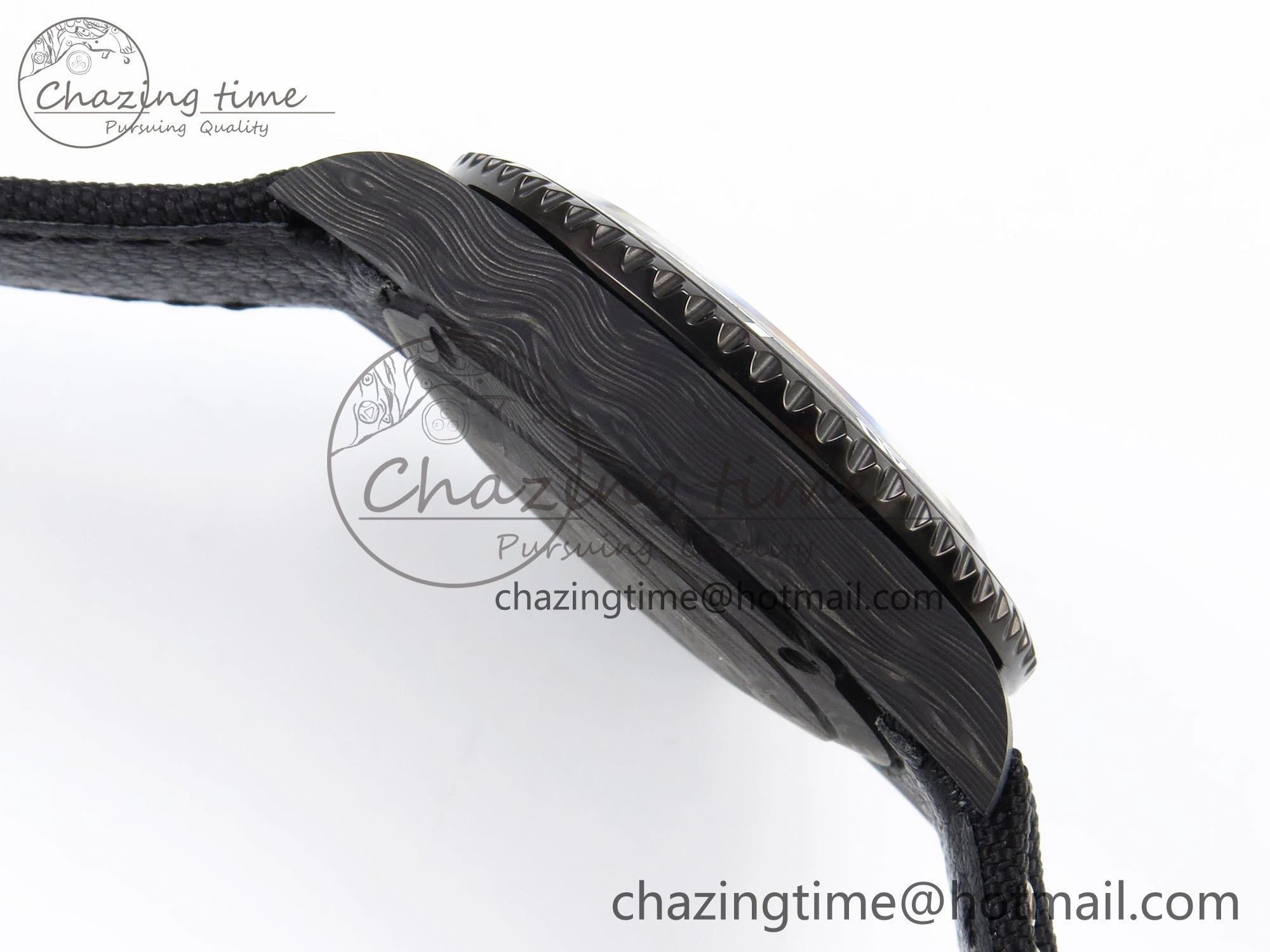 Submariner DIW Carbon IPKF 1:1 Best Edition Black White Dial on Black Nylon Strap VR Affordable 1652
