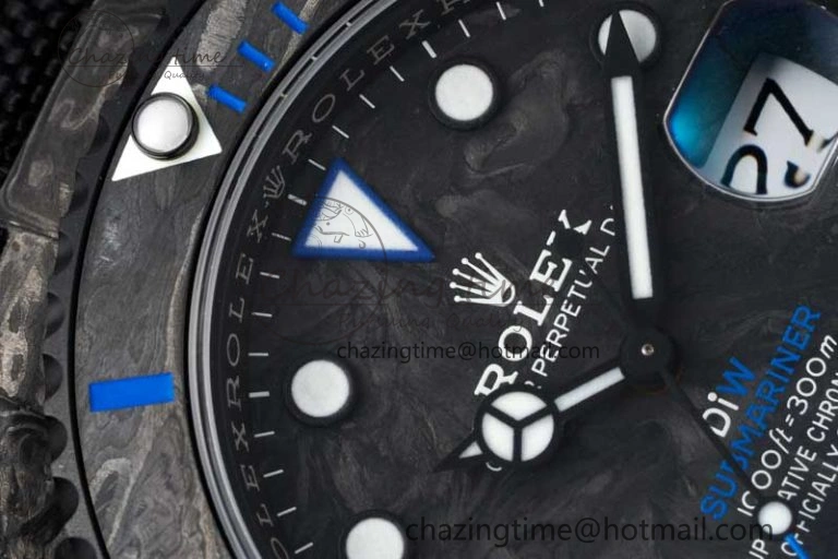 HighPerformance Submariner DIW Carbon VSF 1:1 Best Edition Black Blue Dial on Black Nylon Strap VS 2169
