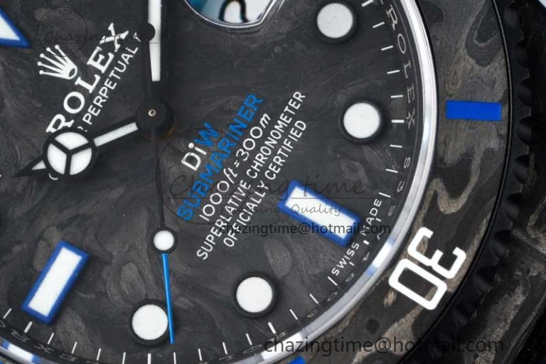HighPerformance Submariner DIW Carbon VSF 1:1 Best Edition Black Blue Dial on Black Nylon Strap VS 2169