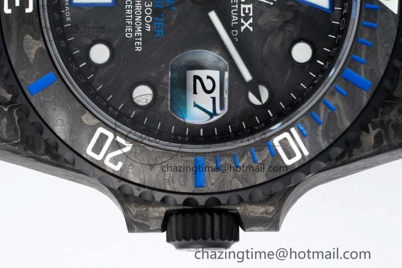 HighPerformance Submariner DIW Carbon VSF 1:1 Best Edition Black Blue Dial on Black Nylon Strap VS 2169
