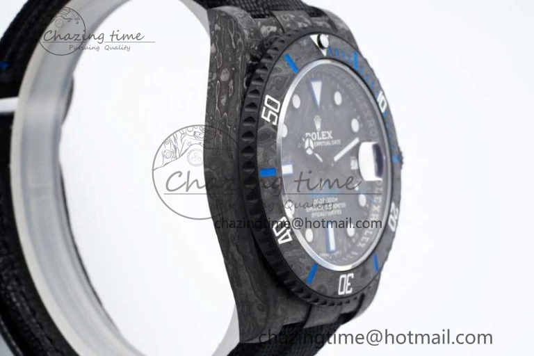 HighPerformance Submariner DIW Carbon VSF 1:1 Best Edition Black Blue Dial on Black Nylon Strap VS 2169