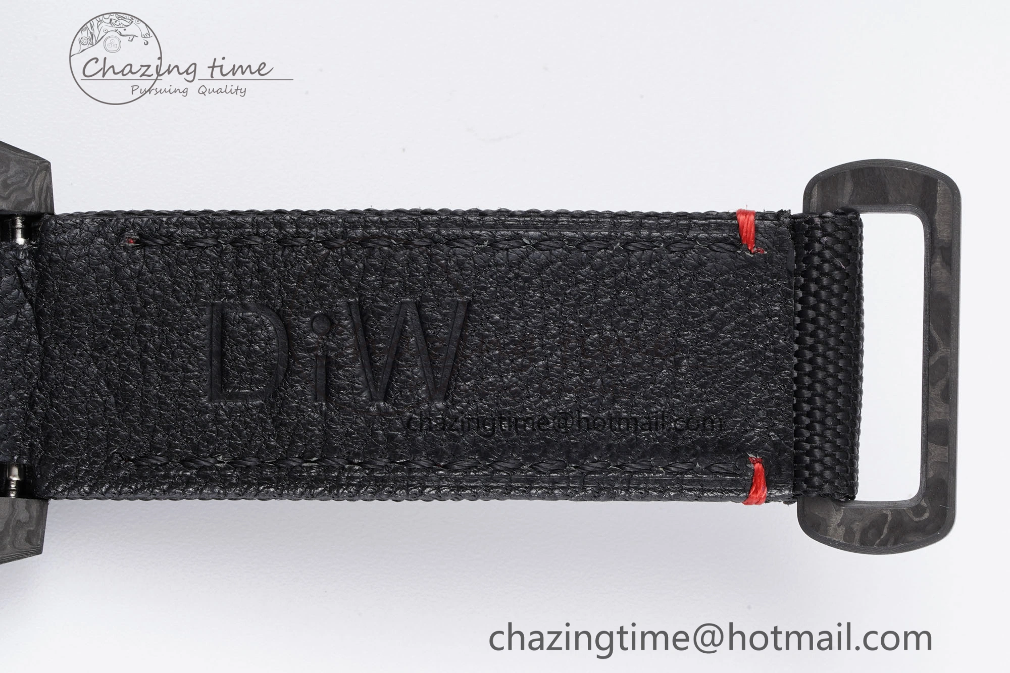 FashionForward Submariner DIW Carbon VSF 1:1 Best Edition Black Red Dial on Black Nylon Strap VS 2095
