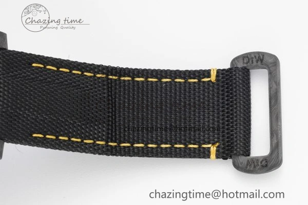 Colorful Submariner DIW Carbon VSF 1:1 Best Edition Black Yellow Dial on Black Nylon Strap VS 2093