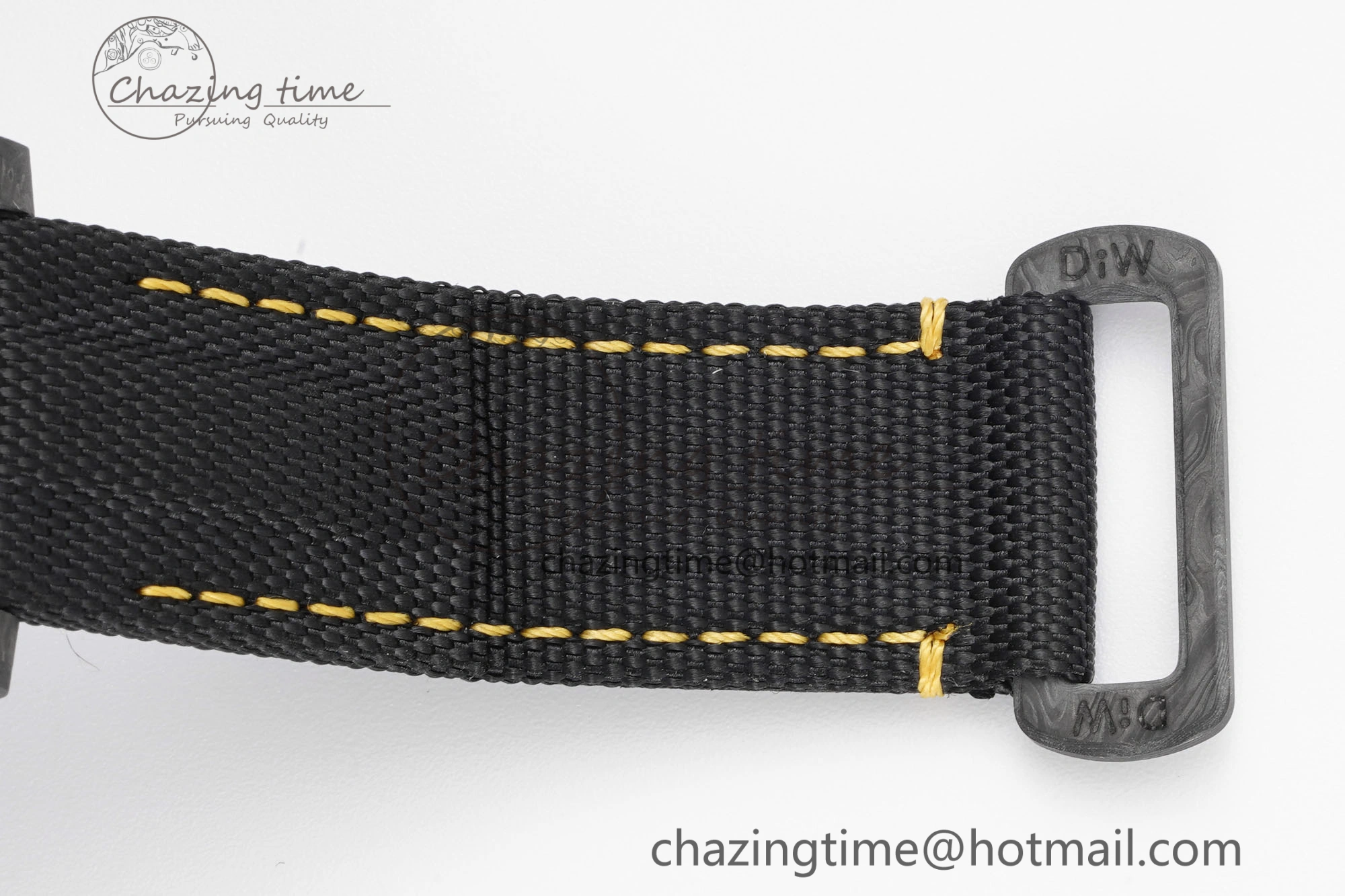 Colorful Submariner DIW Carbon VSF 1:1 Best Edition Black Yellow Dial on Black Nylon Strap VS 2093