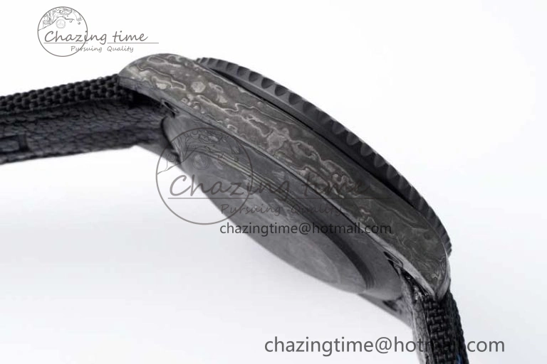 Minimalist Submariner DIW Carbon VSF 1:1 Best Edition Black Yellow Dial on Black Nylon Strap VS 2168