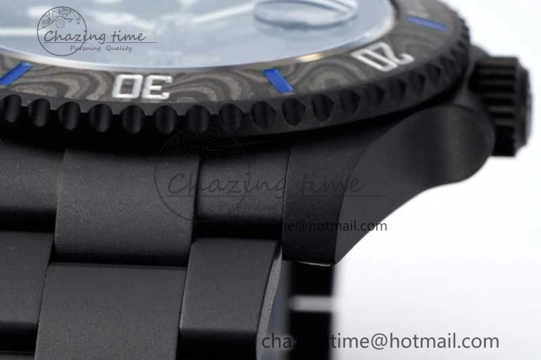 Effortless Submariner DIW DLC Sandblasted VSF 1:1 Best Edition Black Blue Dial on DLC Bracelet VS 2054