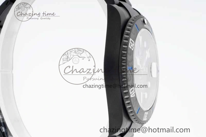 Effortless Submariner DIW DLC Sandblasted VSF 1:1 Best Edition Black Blue Dial on DLC Bracelet VS 2054